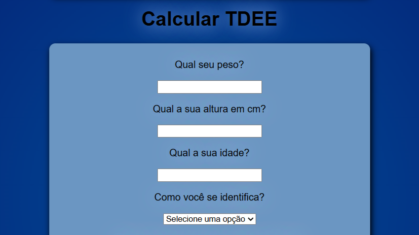 Calcular TDEE